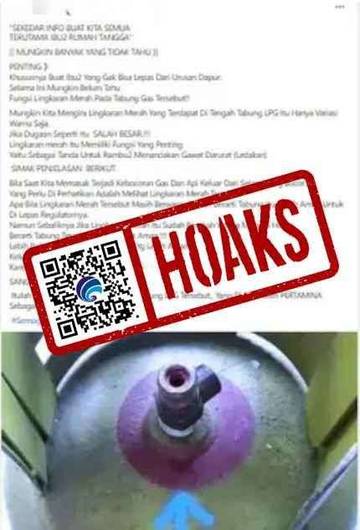 Hoaks Warna Lingkaran Tabung LPG Tanda Akan Meledak