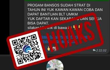 Hoaks Tautan Pendaftaran Penerima Bansos 2024 