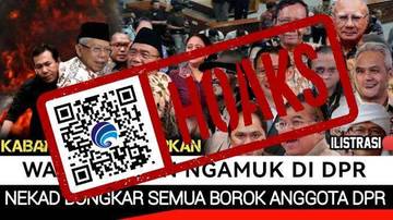 Hoaks Wapres Ma'ruf Amin Ngamuk di Rapat DPR