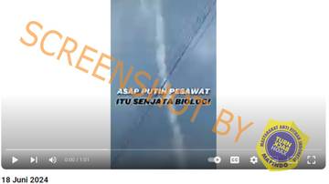 Hoaks Asap Pesawat Itu Senjata Biologi