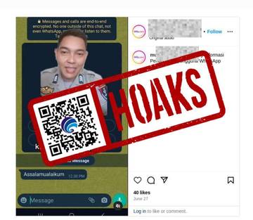 Hoaks Blokir Kontak WhatsApp Sebabkan Rekening Dibobol 