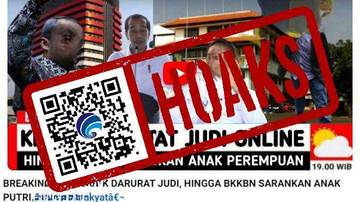 Hoaks Video KPK Darurat Judi Online