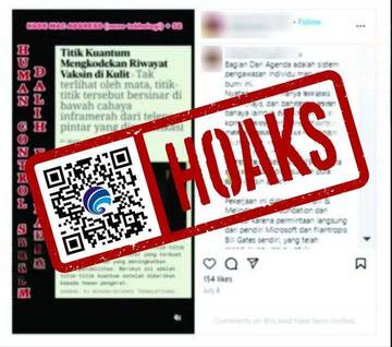 Hoaks Tinta Tidak Kasat Mata Dimasukkan ke Vaksin