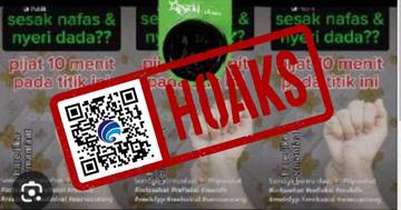 Hoaks Mengobati Sesak Nafas dengan Pijat Tangan