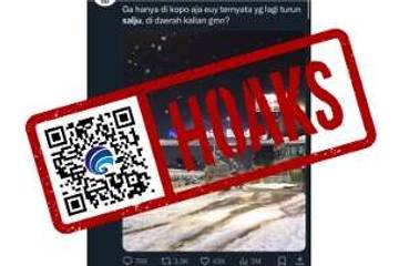 Hoaks Foto Penampakan Salju di Sekitar Kota Bandung