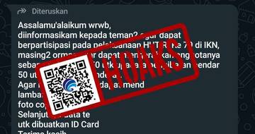 Hoaks Undangan Berpatisipasi pada HUT RI di IKN