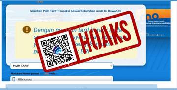 Hoaks Tautan Situs untuk Memilih Biaya Admin Bulanan BRI