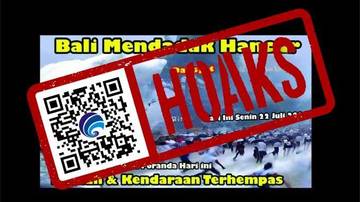 Hoaks Bali Mendadak Hancur Akibat Badai Mengerikan
