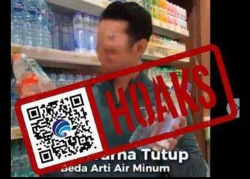 Hoaks Warna Tutup Botol Kemasan Menandakan Jenis Airnya