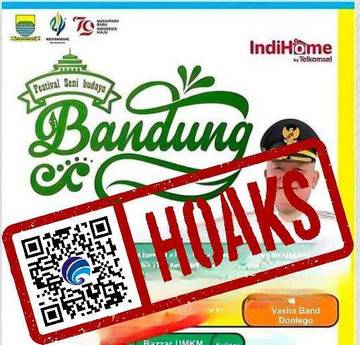 Hoaks Flyer Festival Seni Budaya Dinkop UMKM Bandung  