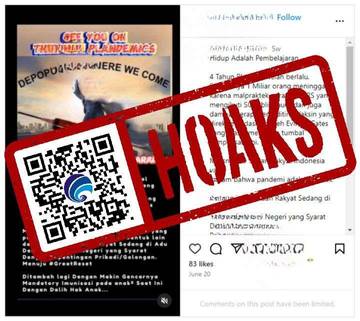 Hoaks 1 Miliar Orang Meninggal karena Malpraktek Covid-19 