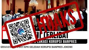 Hoaks Presiden Jokowi Terlibat Korupsi Program Banpres