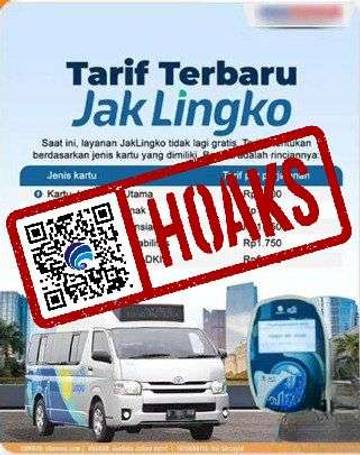 Hoaks Tarif Terbaru JakLingko