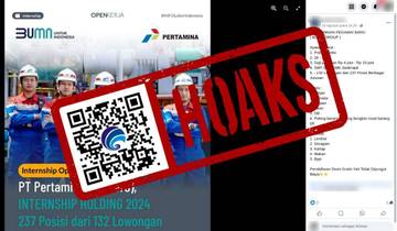 Hoaks, Informasi Lowongan Kerja PT Pertamina (Persero) 