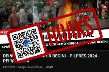 Hoaks Video Demo Buruh Mengenai Pemilu 2024
