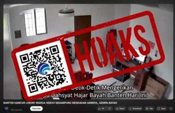 Hoaks, Provinsi Banten Hancur Lebur Akibat Gempa