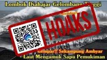 Hoaks Gelombang Tsunami Melanda Taman Ayu Lombok