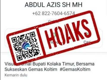 Hoaks Nomor WhatsApp Bupati Kolaka Timur Abdul Azis