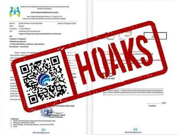 Hoaks Surat dari Kementerian PPPA Meminta Sejumlah Uang
