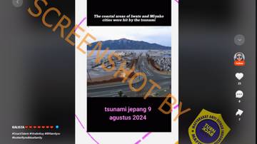 Hoaks Kabar Tsunami Jepang Agustus 2024