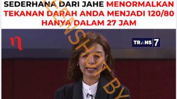 Hoaks Video Akar Jahe Bisa Sembuhkan Tekanan Darah
