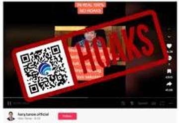 Hoaks Bantuan Sosial Mengatasnamakan Hary Tanoesoedibjo di TikTok