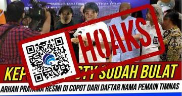 Hoaks  Pelatih Coret Pratama Arhan dari Timnas Indonesia