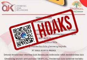 Waspadai Hoaks, OJK Bantah Keluarkan Surat Izin Giveaway