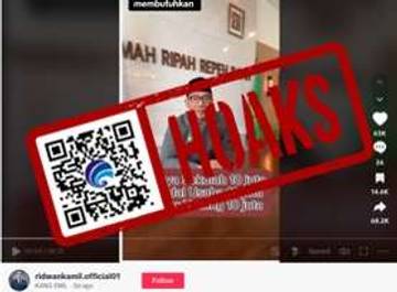 Hoaks Ridwan Kamil Bagikan Bantuan Rp30 Juta