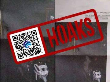 Hoaks Pengendara Motor Tertilang Akibat Membonceng Pocong