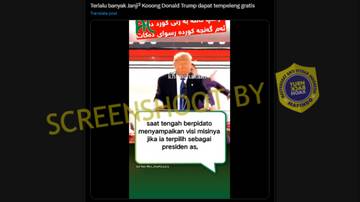 Hoaks Video Donald Trump Dapatkan Kekerasan Saat Berpidato
