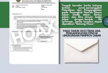 Hoaks Pemanggilan Pelantikan dan Pengangkatan Perangkat Daerah Jabar