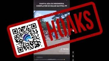 Hoaks Video Satpol PP Kejar Cosplayer Superhero