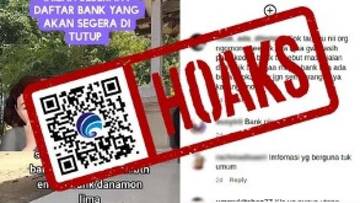 Hoaks Daftar Bank yang akan Segera Ditutup