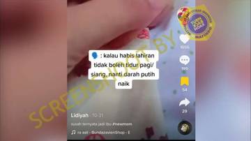 Hoaks Habis Melahirkan Dilarang Tidur Siang