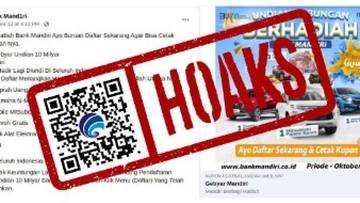 Hoaks Gebyar Undian Rp10 Miliar dari Bank Mandiri