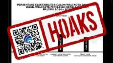 Hoaks Indikator Hasil Survei Elektabilitas Pilkada Palopo