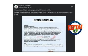 Hoaks Pemberitahuan Perubahan Biaya Transfer Bank Jatim