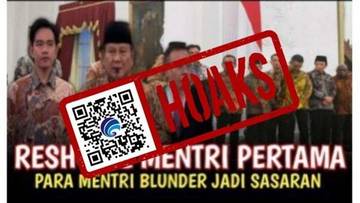 Hoaks Prabowo Reshuffle Menteri untuk Pertama Kali
