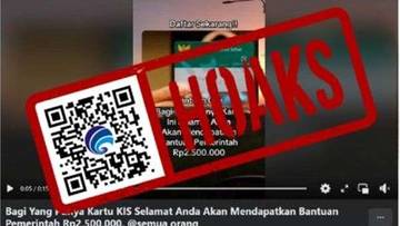 Hoaks Bantuan Dana Rp2,5 Juta untuk Pemegang KIS