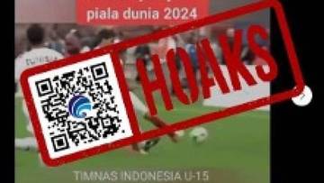 Hoaks Timnas Indonesia U15 Juara Piala Dunia 2024