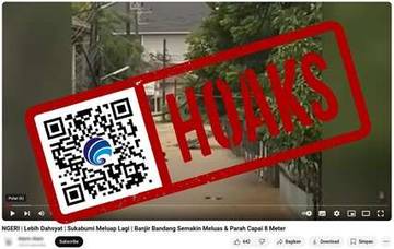 Hoaks Banjir Bandang Setinggi 8 Meter Melanda Sukabumi