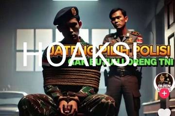 Hoaks: Ilustrasi Pemecah Belah TNI-Polri