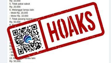 Hoaks Informasi Tarif Denda Tilang Terbaru pada November