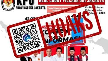 KPU Rilis Hasil Pilkada DKI Jakarta Dipastikan Hoaks