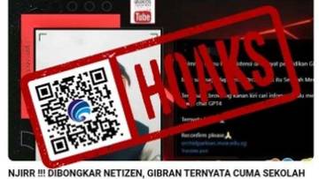 Hoaks Wapres Gibran Hanya Lulusan Sekolah Menengah Pertama