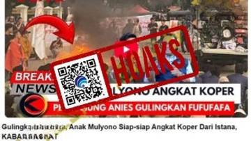 Hoaks Pendukung Anies Beraksi Gulingkan Gibran