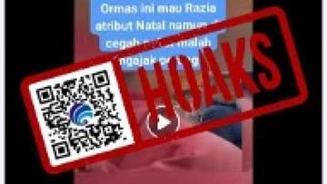 Hoaks Video Ormas Razia Atribut Natal pada Desember 2024