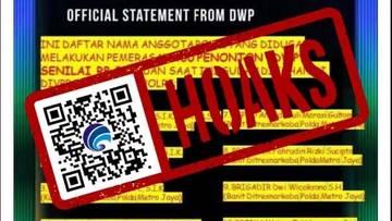 Hoaks Poster Daftar Nama Polisi Tindak Pemerasan