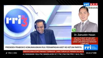 Komunikasi Politik Presiden Soal UU Perampasan Aset Diapresiasi